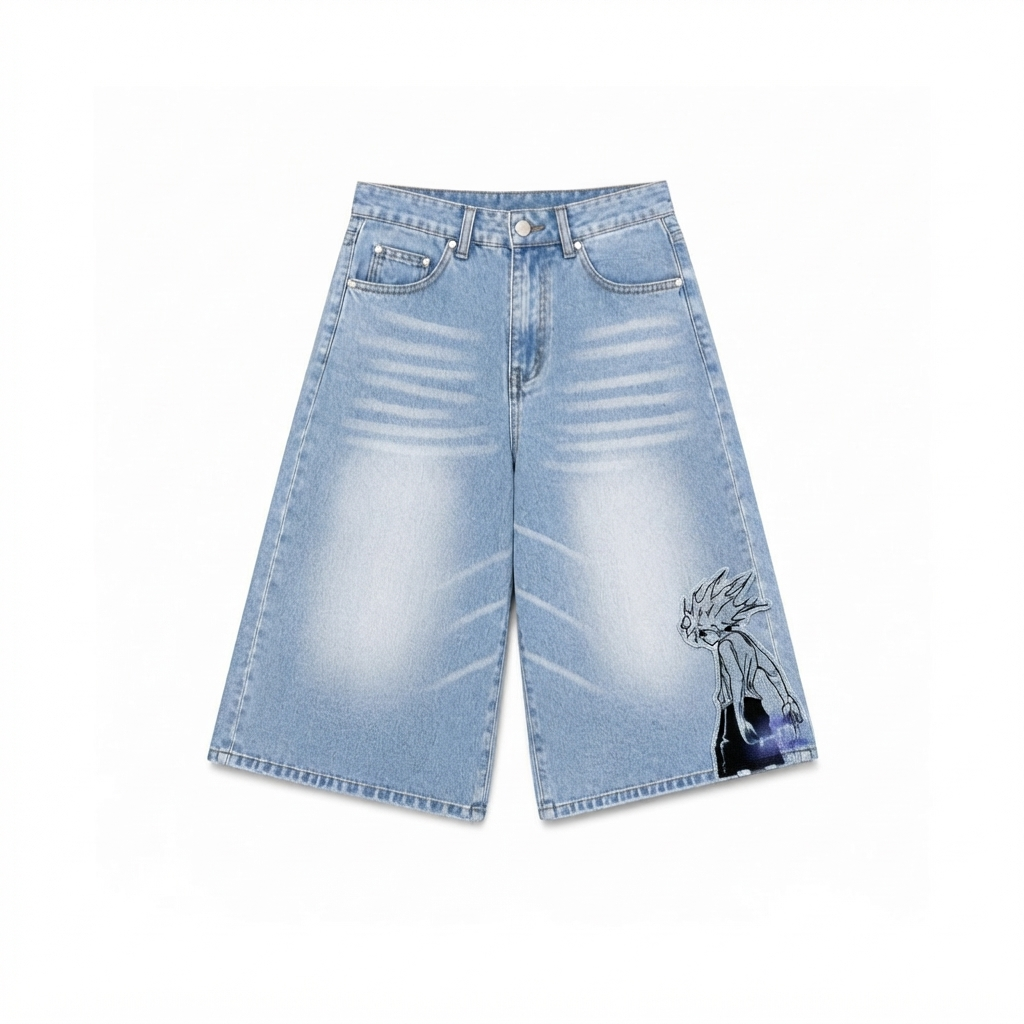 killua BUGGY SHORT JEANS